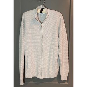 Calibrate Mens Grey front zip sweater size M